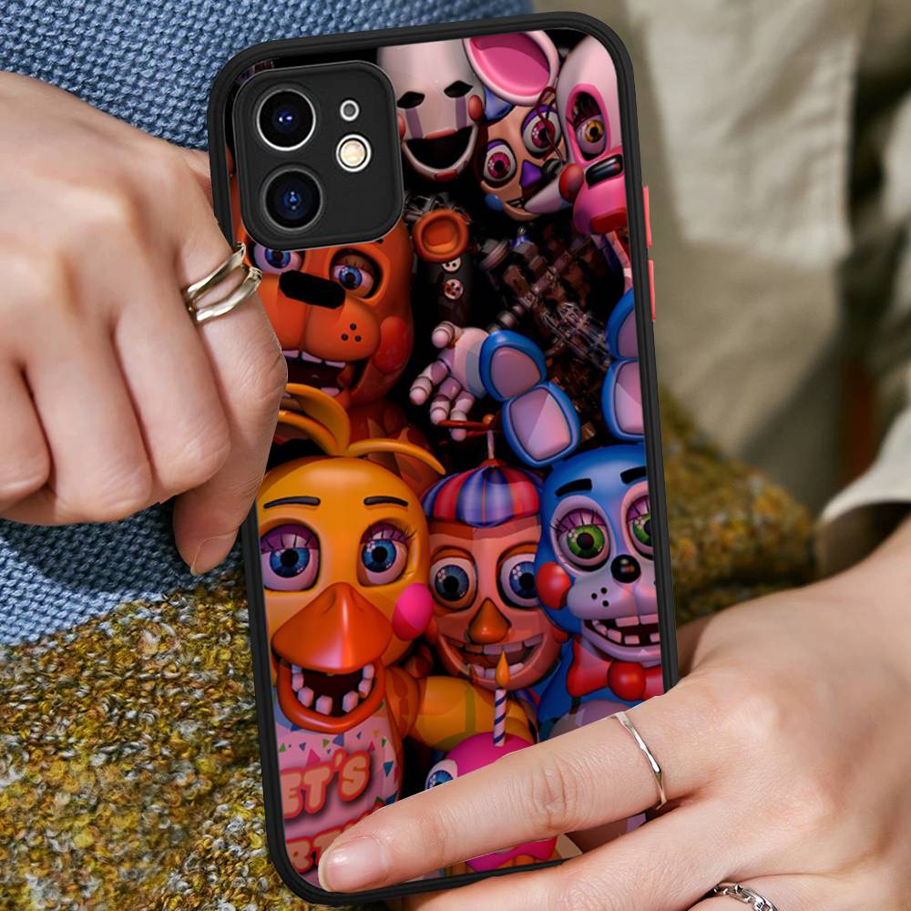 F-FNAF Five-nights-At-Freddys Phone Case For iPhone 16 15 14 11 12 13 Pro Max Plus 12 XS Max Back Cover Matte Case