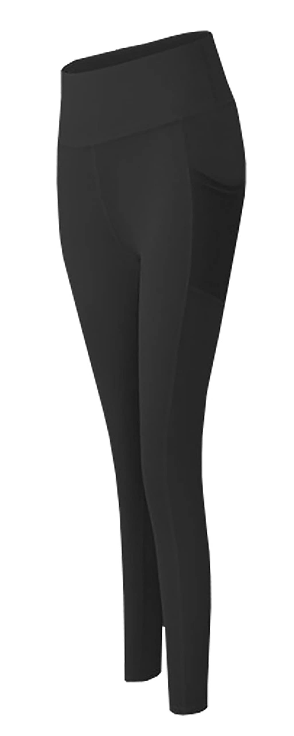 

LIVELILY Леггинсы с укороченным передом и карманами для бега, Длина, Фитнес, Пилатес, Йога, Танцы, (Л, Черный) чёрный