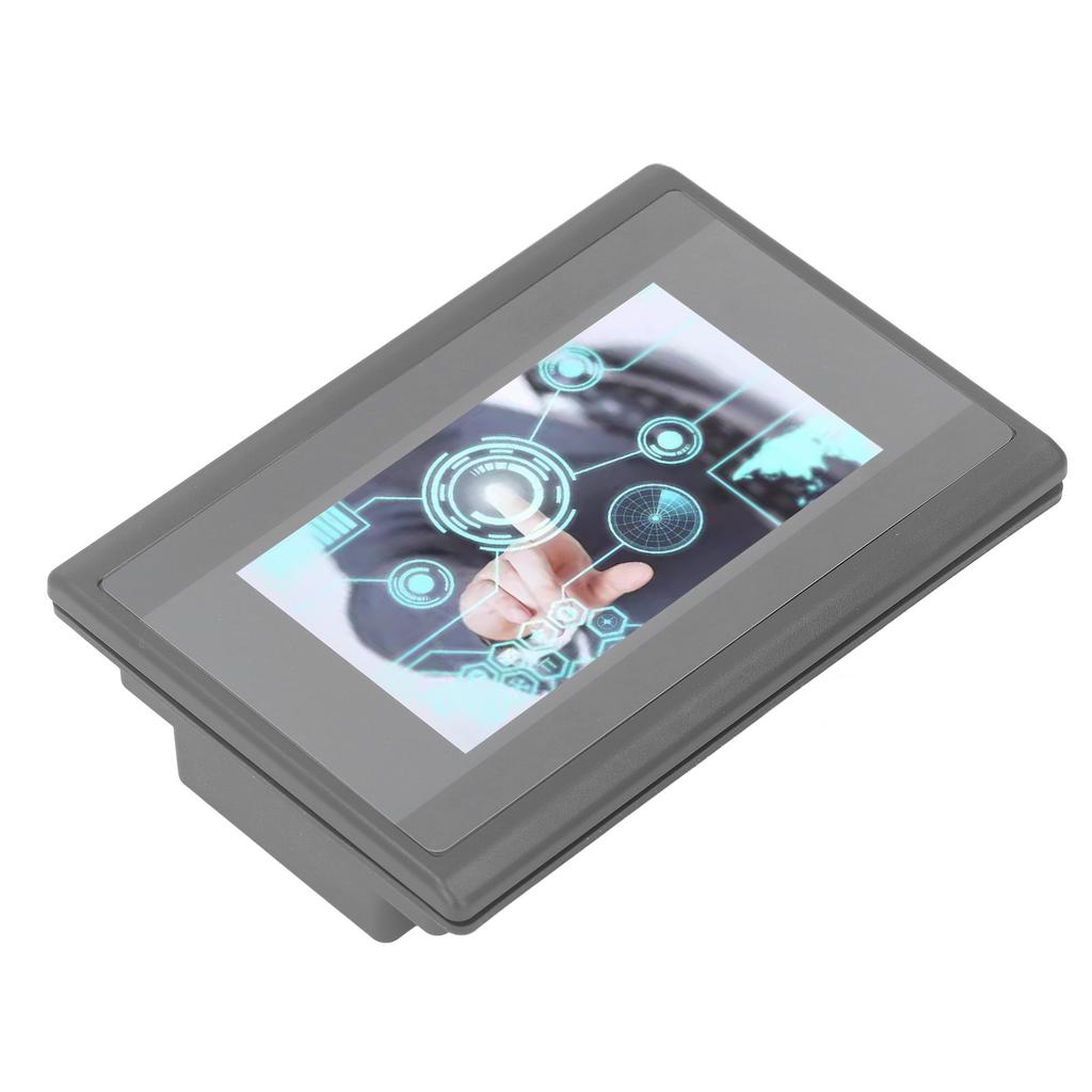 4.3in HMI PLC Touch Screen Transistor Output Switch Counts 12 in 8 Out for FX3U 20 40 48MRT DC24V