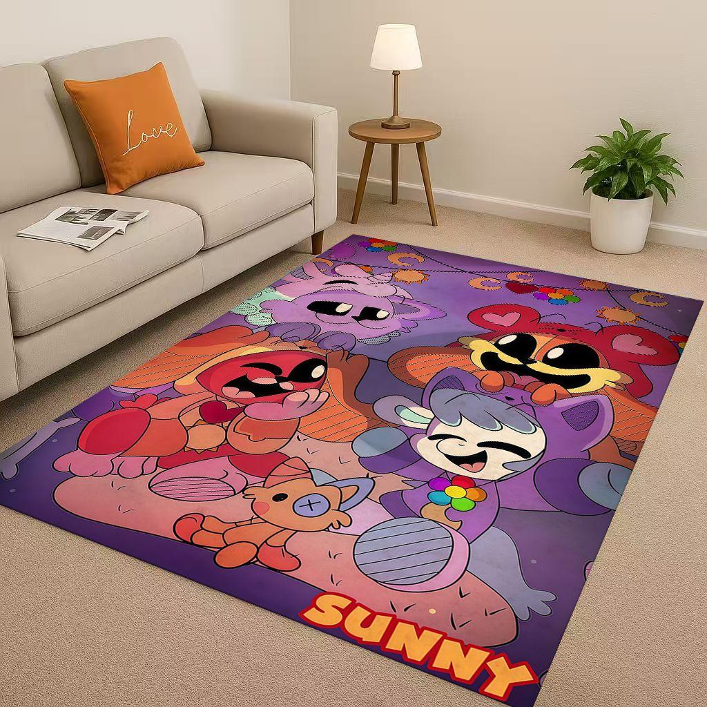 Classic Cartoon S-Smiling C-Critters Craftycorn Catnap Living Room Non-Slip Area Rug Carpet for Bedroom Sofa,Home Decor Doormat