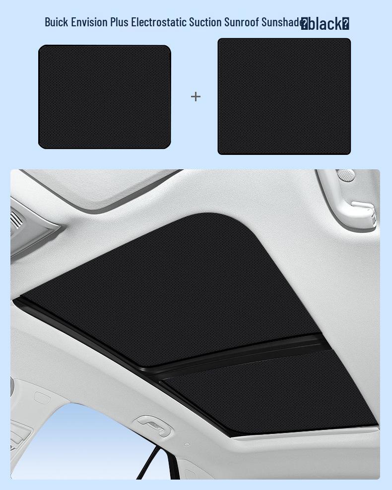 Fits Buick Models: Lacrosse, GL6, Enclave, GL8, Encore S, Verano - Silicone Suction Electrostatic Sunroof Sunshade