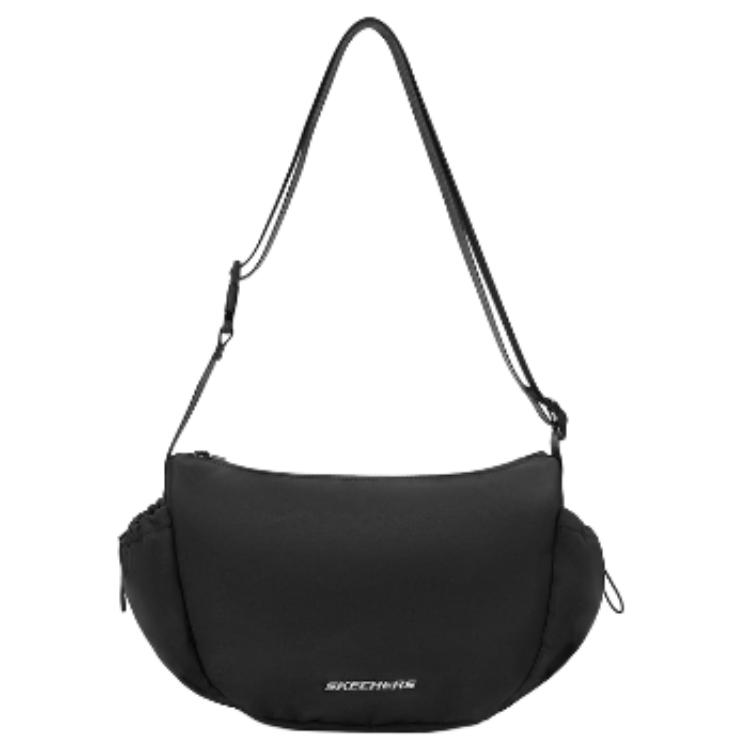New Skechers Logo Crossbody Bag, Shoulder Bag Regular Unisex Black L225U025-BLK