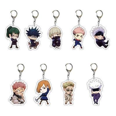 Jujutsu Kaisen Dual-Sided Acrylic Keychain: Gojo Satoru, Yuji, Sukuna