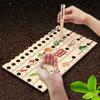 2/1pcs Portable Dibber Spacing Ruler Seed Spreaders Multifunctional Wooden Garden Seeder Sower with Plant Dibber Gardening Tools
