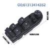 Driver Door Window Main Switches for E83 2004-2010, Four Window Control Buttons and Mirror , ABS Electronic Housing, Replacement Assembly 61313414352