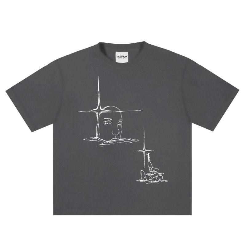 

Punk Lyrical Print TShirts Oversized Hip Hop Mens Streetwear Clothing Harajuku Goth Summer Tops Short Sleeve Cotton Tees Y2K S
