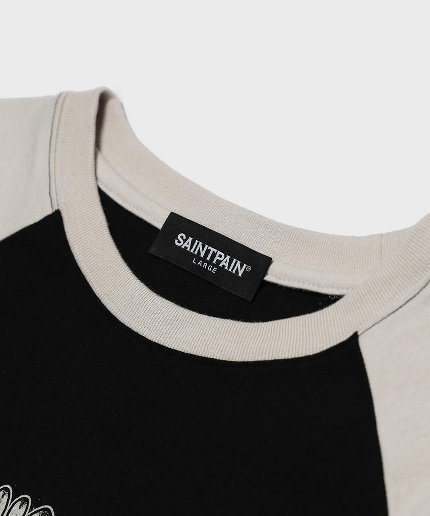 SAINTPAIN Sp Pigeon Raglan Short Sleeve Tee Black