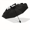 1pc Elephant Pattern Automatic Open/Close Umbrella with Windproof, Functional Design, 8-Rib Sturdy Canopy