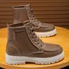 Men's High Top Denim Boots, Casual Sports Shoes, Trendy and Fashionable Men's Boots