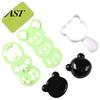 Picnic Food Shaping Tools Rice Ball Molds Kit, Cartoon Bear/Cat/Dog/Panda Shape Onigiri Maker, Home Baking And Cooking Gift Grade Plastic