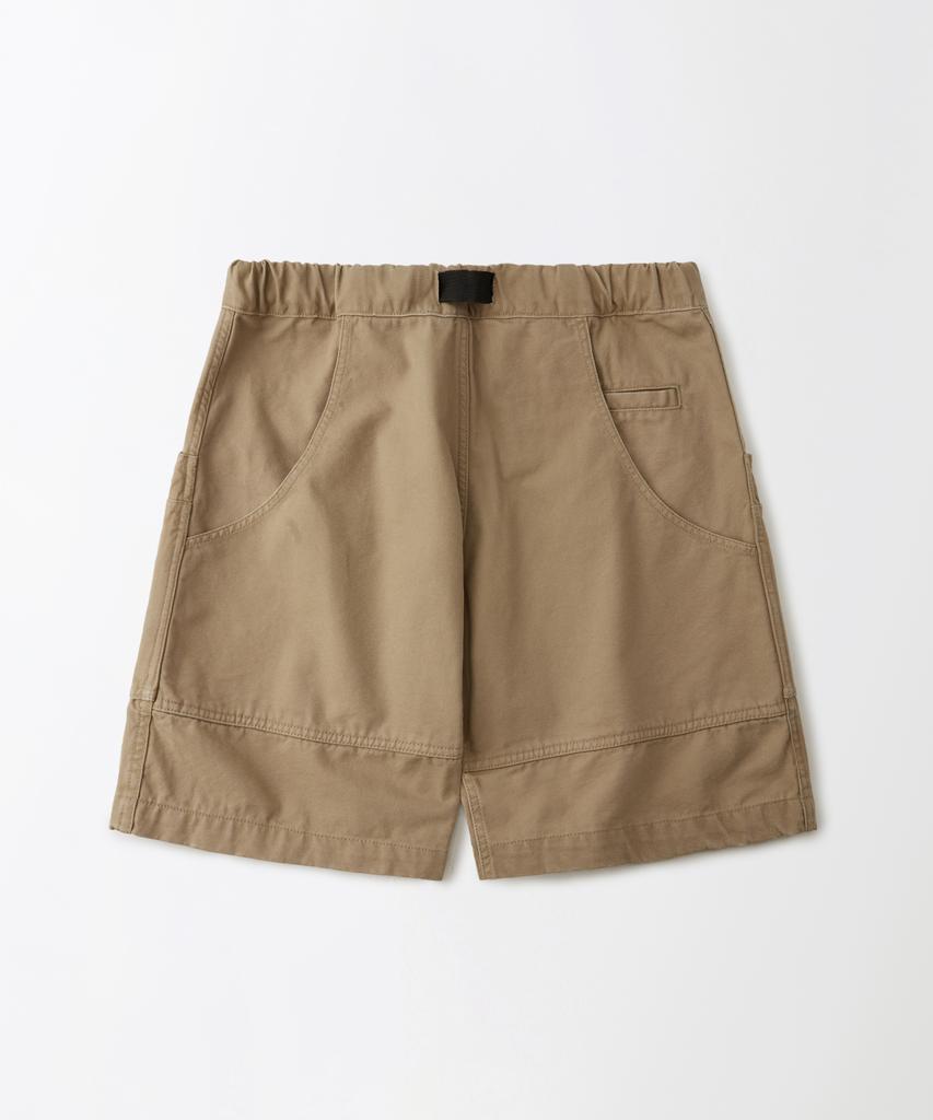 OUTSTANDING Canvas Climbing Belted Shorts_Beige