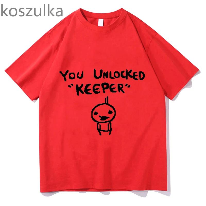 Hip Hop Binding Of Isaac Print Tshirt Unisex Unisex Oversized You Unlocked Keeper T Shirt Cotton Tee Hip Hop Tshirt Tops Streetwear