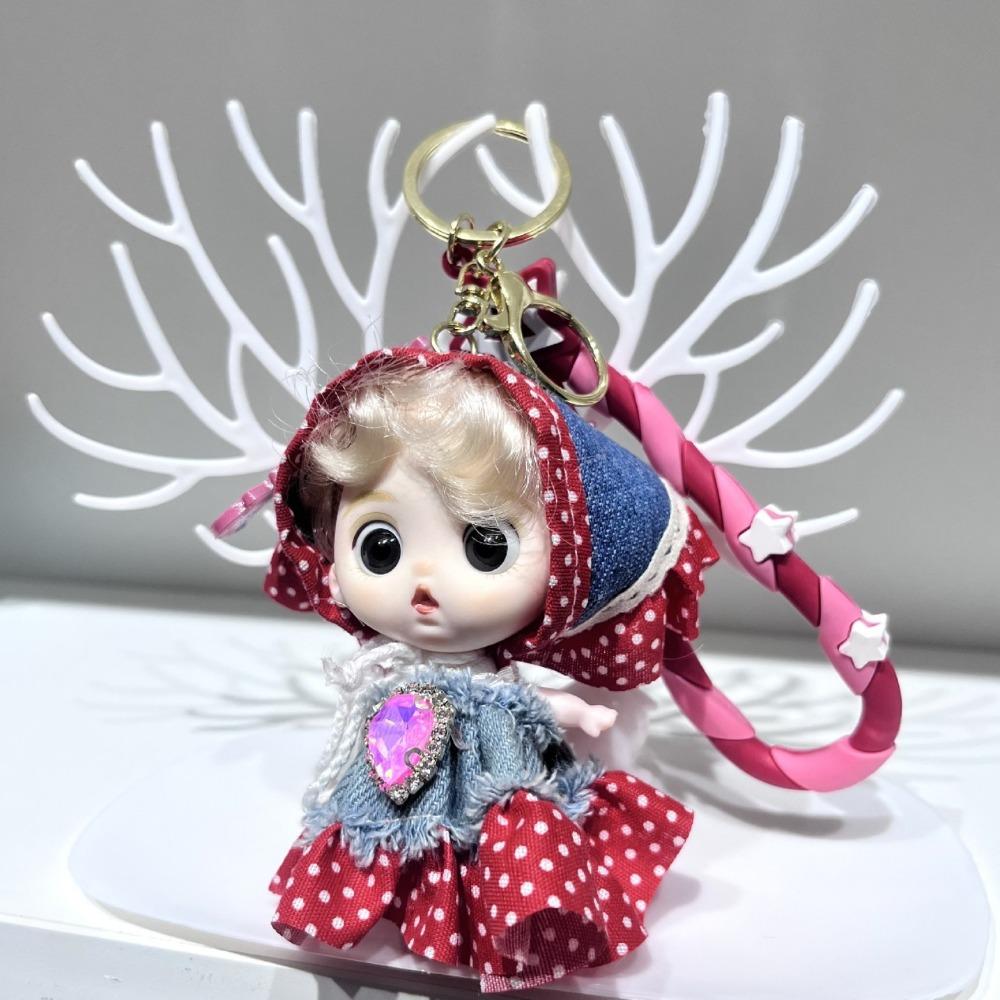 10Cm Keychain Pendant Multi-joint Princess Doll 4 Inch Trendy Play Doll Cute Girl Toy Accessories
