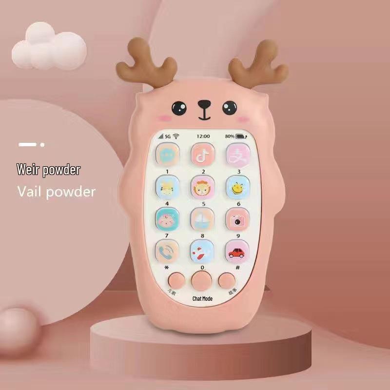 

Детский музыкальный телефон и прорезыватель: Развивающая игрушка для детей 0-1 года