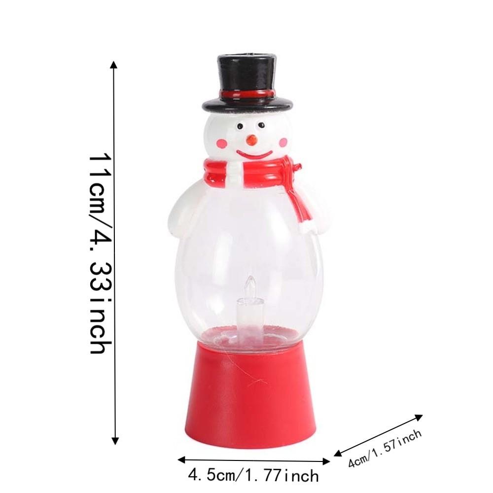 Clear Shell Christmas Night Light Warm Glow Snowman Atmosphere Light  Bedroom Bedside
