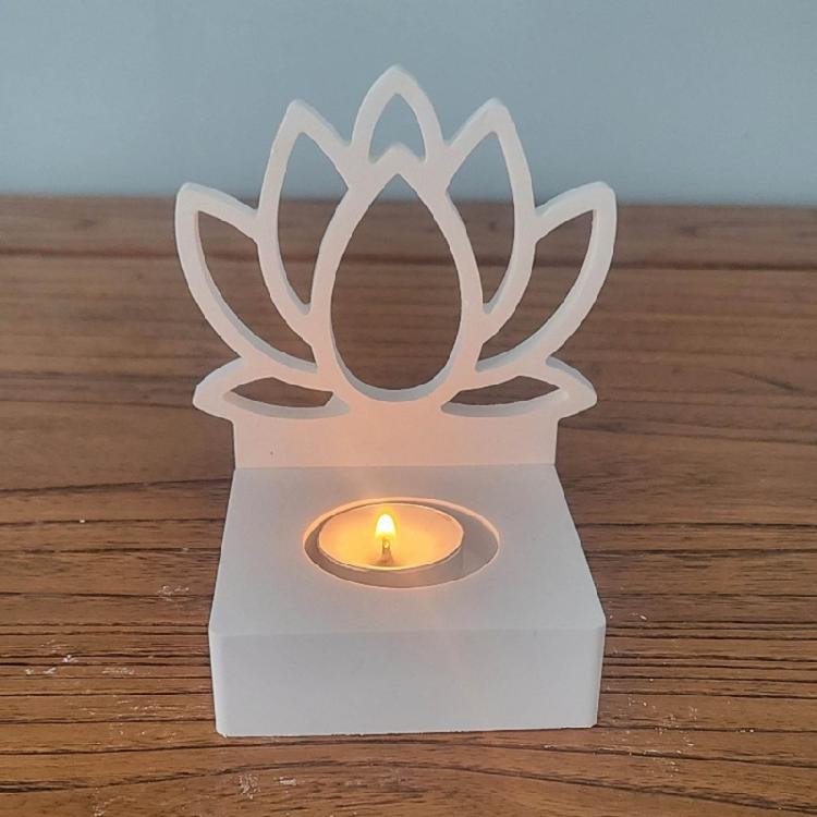 Silicone Molds Rabbit Candle Holder Resins Molds DIY Flame Candlesticks Mould