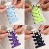 1pair No-Tie Shoelaces With Buckles For Sneakers Sports Shoes KTY