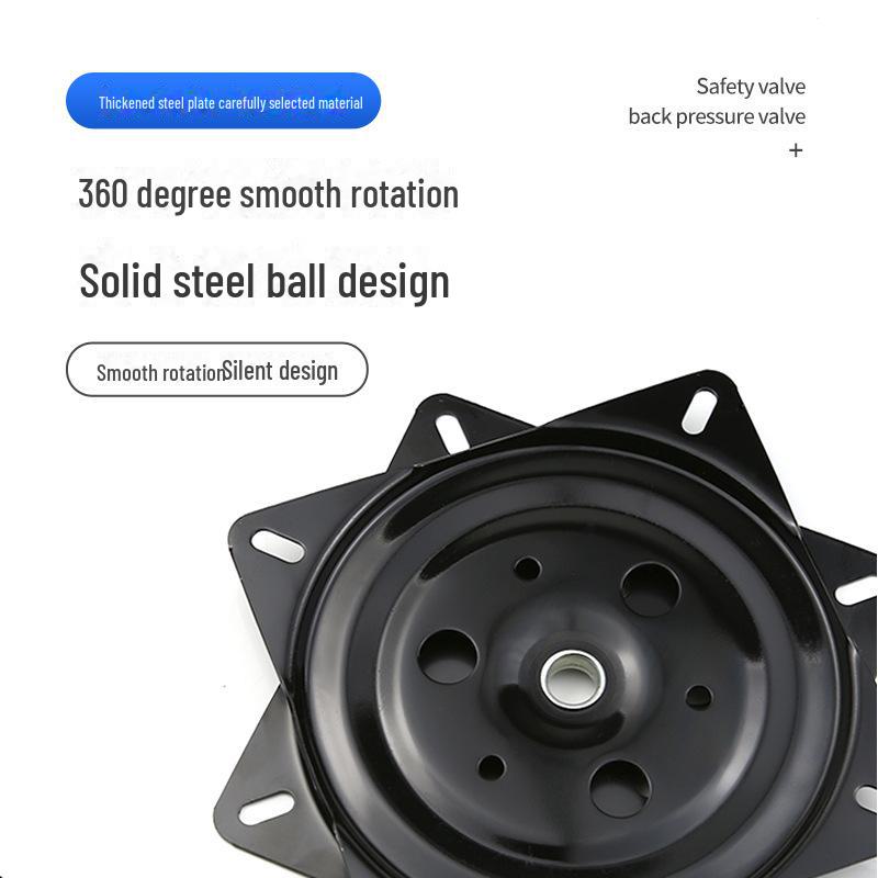 Square Black Iron Furniture Turntable Base for Chairs