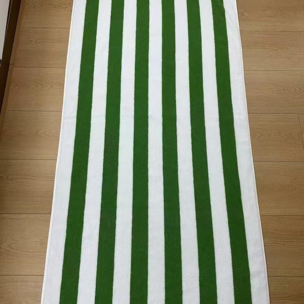 Oversized 100% Cotton Striped Bath Towel - Yarn-Dyed Colorful & Highly Absorbent for Adult Beach & Home Use
