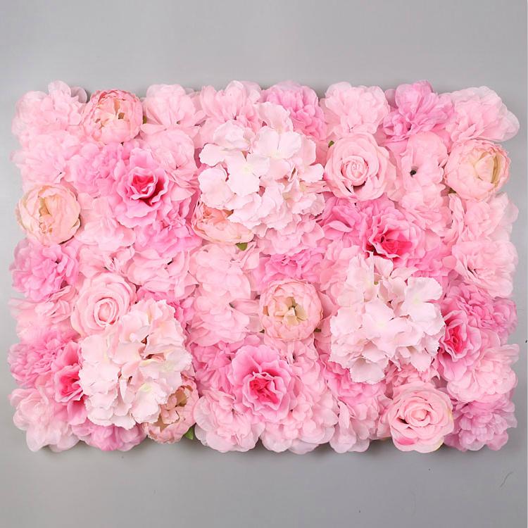 Silk Rose Flower Wall Home Decor Champagne Artificial Flower for Wedding Decoration Flower Wall Romantic Wedding Backdrop Decor