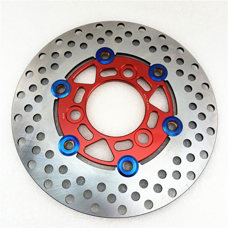 Universal 200mm motorcycle brake discs For Honda DIO AF27 AF28 AF18 ZX AF34 AF35 AF36 Floating Rapid cooling brake pads