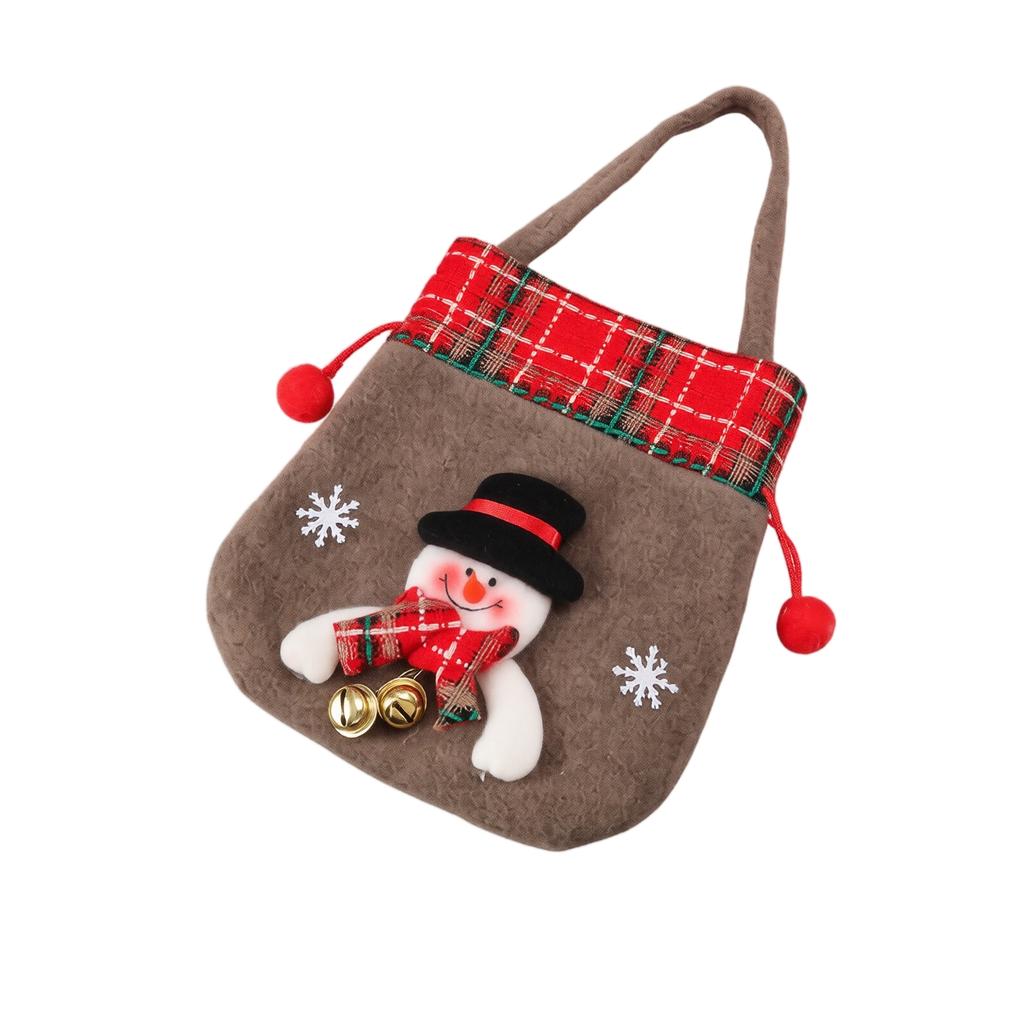 Christmas Gift Bags with Bells for Kids, Candy Bag, Holiday Party Bags