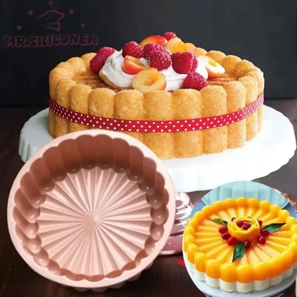 Creative Round Cake Mold Non-Stick Cake Baking Mold Multi-Purpose Silicone Cake Mold  Baking Tool