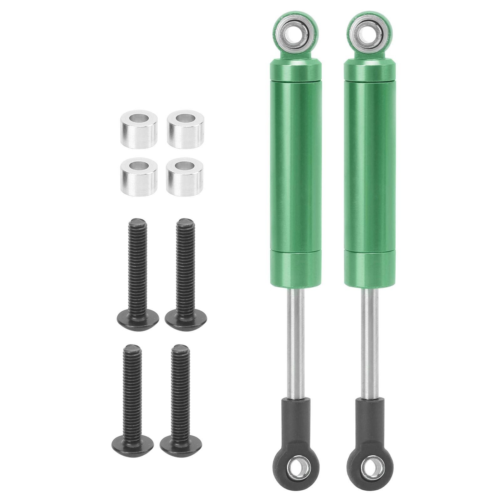 

2Pcs RC 80mm Aluminum Builtin Spring Shock Absorber Damper for TRAXXAS SLASH 2WD RC Car зелений