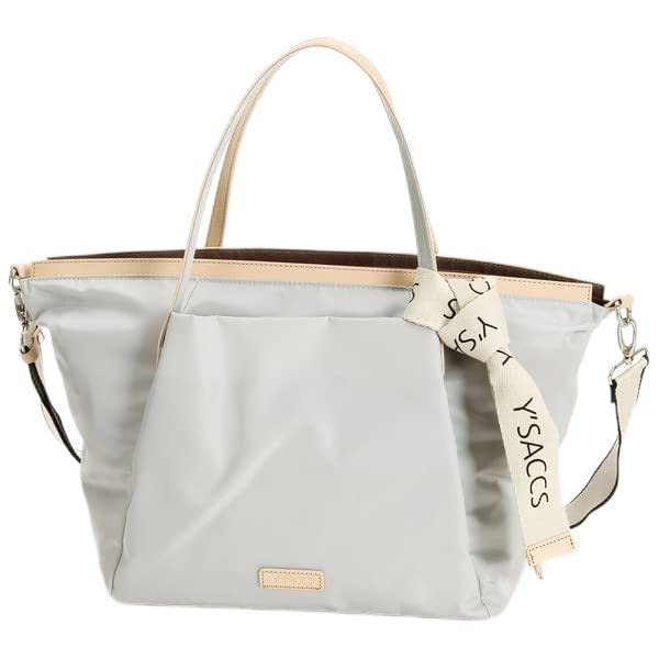 

Сумка-тоут с боковым карманом Большая сумка-тоут для светло-серого [Isaac] [Нейлон LIMONTA] Женская 2-сторонняя, (12)