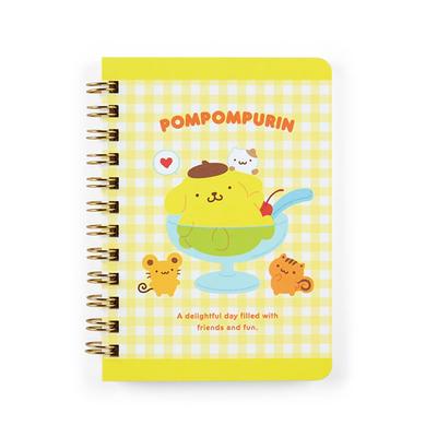 Sanrio Pompompurin B7 Ring Notebook, 12.8x10cm