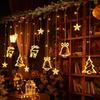 LED Hanging Curtain Lights Star Moon Bulb Wish Balls For Bedroom Window Party Table Decor For Teens Couples Christmas New Year