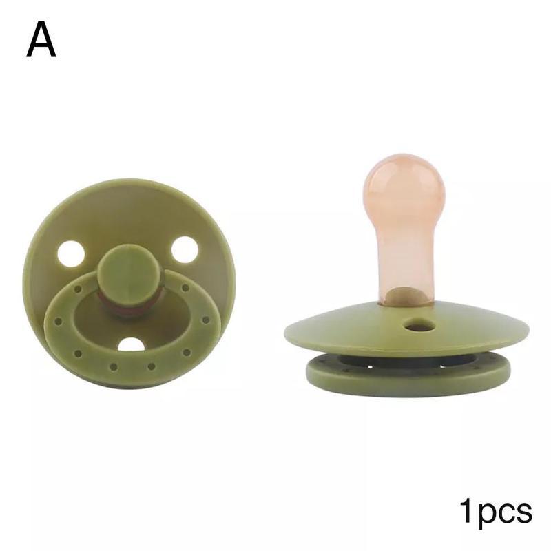 Soft Silicone Pacifier Portable Baby Sleep Simulation Breast Milk Pacifier Biting Pacifier Breastfeeding Teeth Baby Products Eco-friendly PP Shell