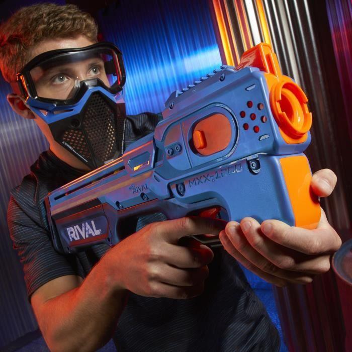 Nerf Rival Charger MXX-1200 bleu et Billes en Mousse Nerf Rival Officielles