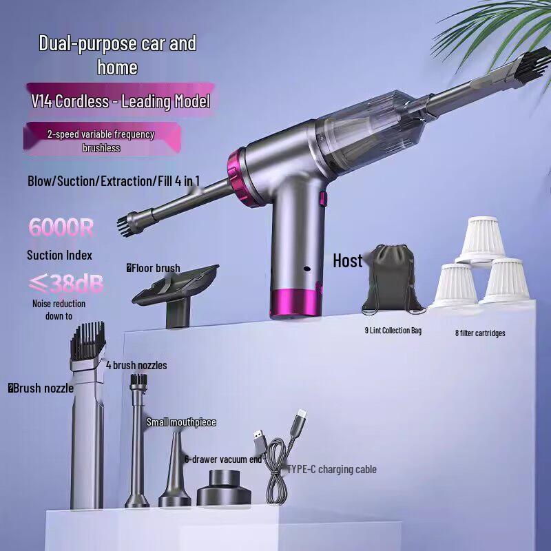 

Longmazu High-Power Cordless Handheld Vacuum Cleaner CN plug (adapter included)