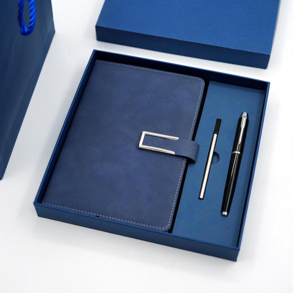 A5 Notebook Gift Set with Buckle - Corporate Souvenir & Customizable Business Notebook