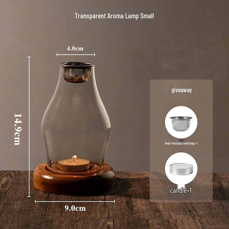 Agarwood Insulated Incense & Candle Aromatherapy Glass Burner Lamp