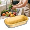 Over The Sink Colander Over The Sink Strainer Basket Fast Drain Fruit Cleaner Basket for Home Cooking Meal Prep Dishwashing