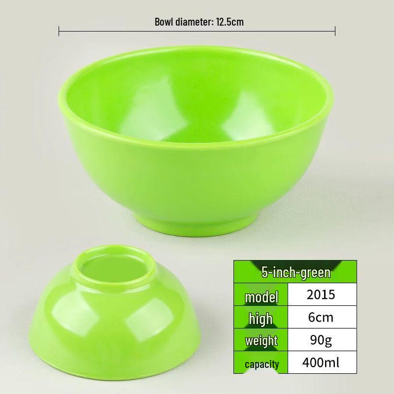 Commercial Melamine Rice and Soup Bowls 5 inches (10-pack)