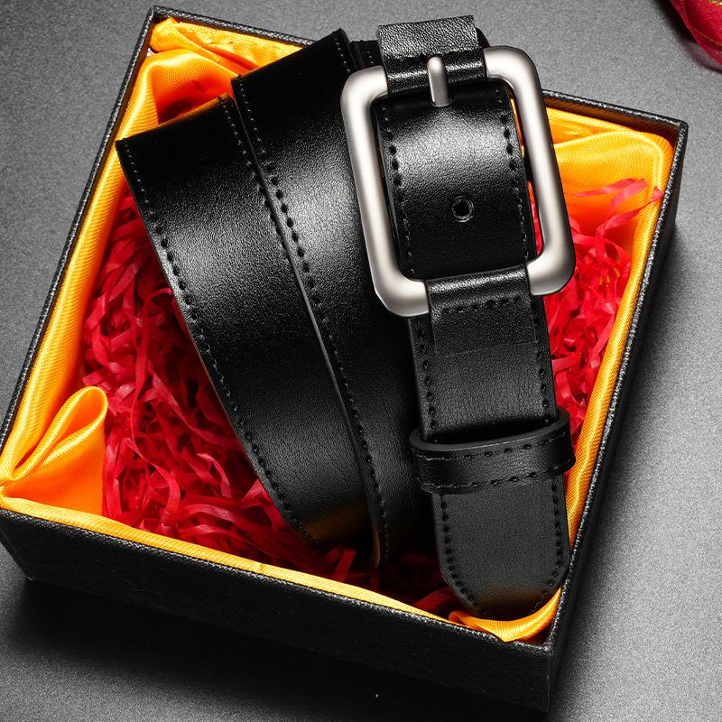 Women'S Belt Fashion Pin Buckle Belt Versatile New Skirt Dress Decorative Women'S Belt