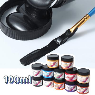 100ml Matte Acrylic Paint Bundle Premium Colors Non Crack Formula for Rock Painting Fabric Canvas Wood Crafts Waterproof Art Sup