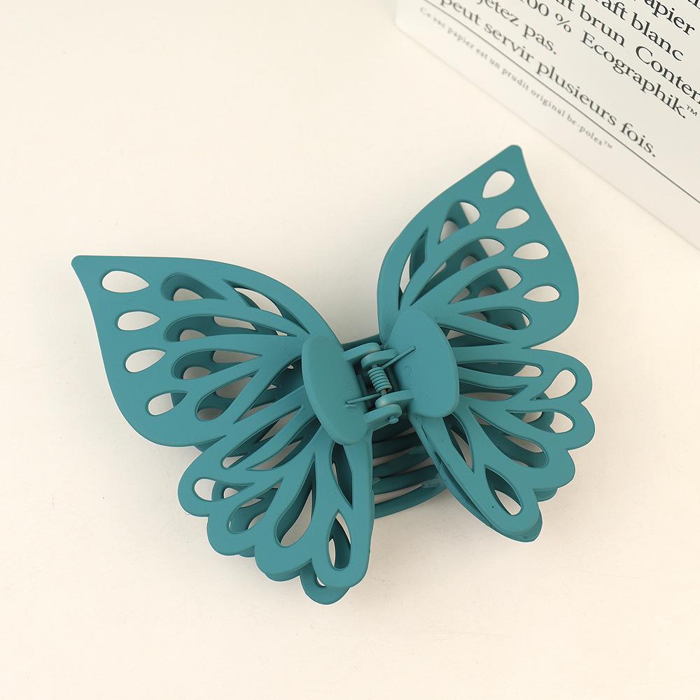New Butterfly Big Hair Claws Fashion Barrettes Acrylic shining Double Layer Hair Accessories for Girls Claw Clip