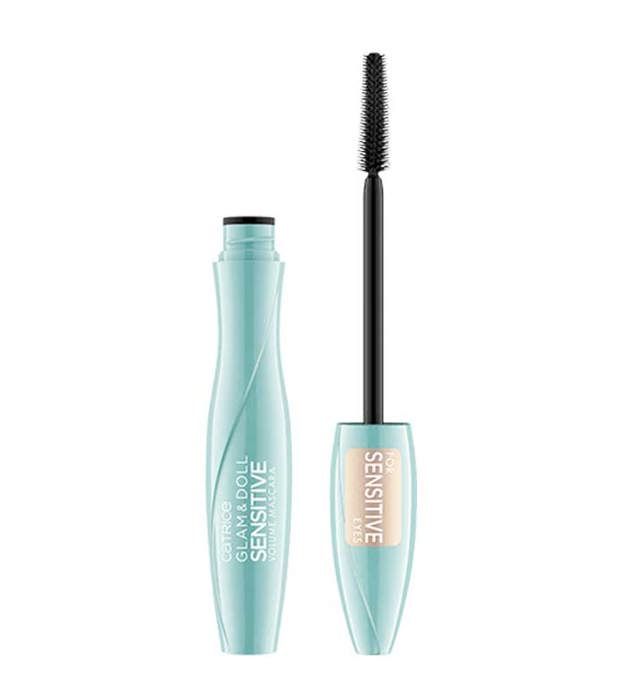 Mascara - CATRICE - Glam & Doll Sensitive Volume - Waterproof - Élastomère - Ultra Noir