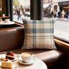Checkered Pattern Cushion Cover Set of  Decorative Short Plush Pillow Covers for Sofa Soft  Cushion Case x cm