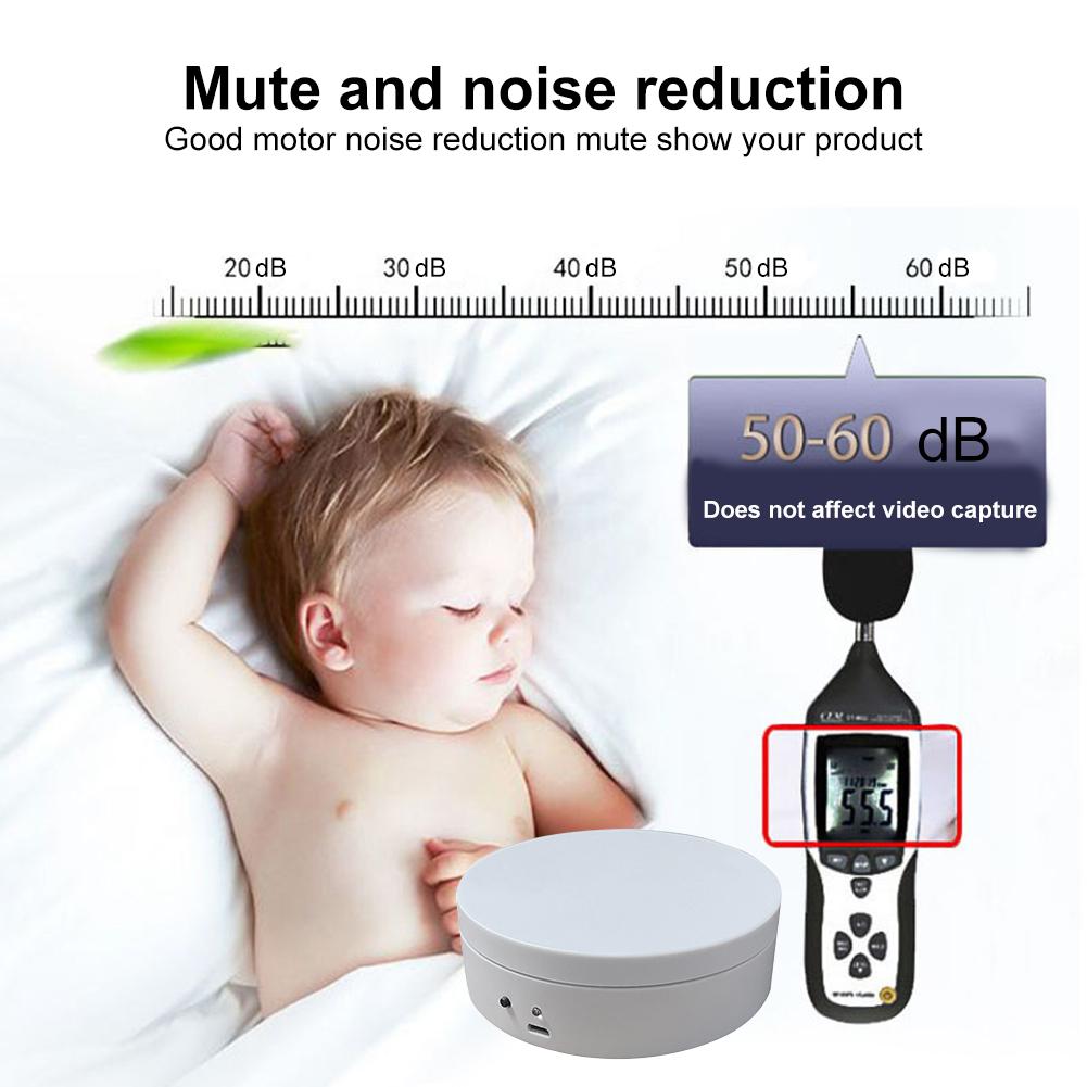 10cm USB Powered Electric Rotating Display Stand Jewelry Photography Turntable