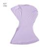 Classic Practical Muslim Hijab Inners Stretchable Jersey Cotton Tube Cap Shawl Bottom Women Headscarf Bonnet 28 Colors One Size