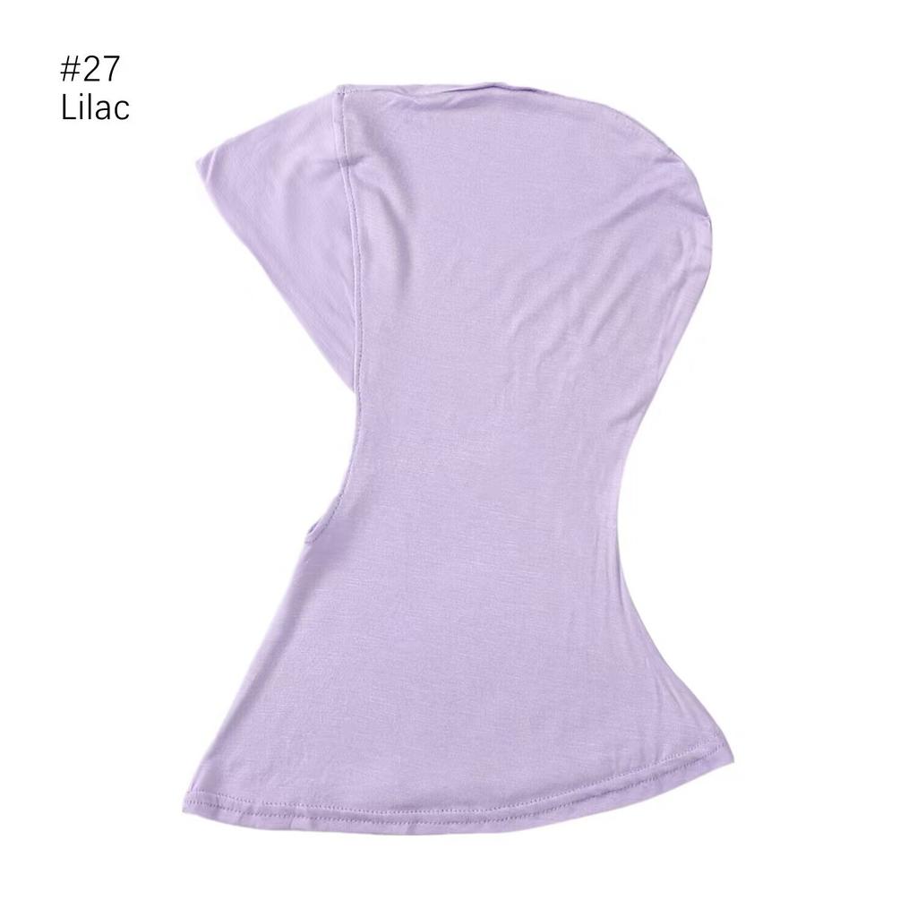 Classic Practical Muslim Hijab Inners Stretchable Jersey Cotton Tube Cap Shawl Bottom Women Headscarf Bonnet 28 Colors One Size