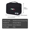 Portable Car Storage Bag Carry Case USB Charger Cable Winder For Abarth 500 595 695 124 Spider Panda 5CC TC