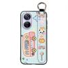 Fashion Design Kickstand Phone Case For Blackview A200 Pro Back Cover Dirt-resistant Wristband Anti-dust Cartoon Lanyard