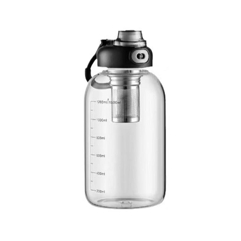 OLOEY Large Capacity High Borosilicate Glass Tea Infuser Bottle