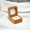 Simple Velvet Wood Rings Box Jewlery Storage Ring Earring Holder Retro Jewlery Organizer  Ring